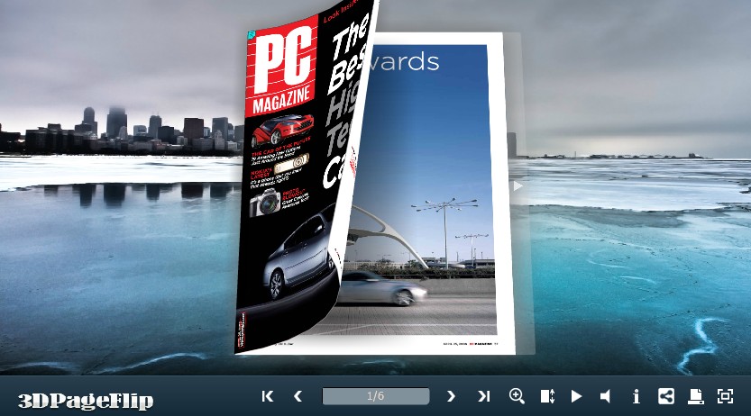 3DPageFlip Flash Catalog Templates for Cities screen shot