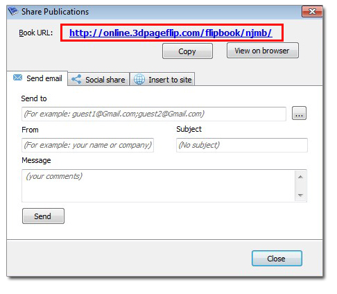 publish flipbook to 3DPageFlip Online Server for mobile