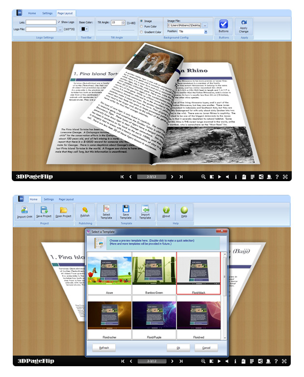 screenshots for FlipBook maker for CHM